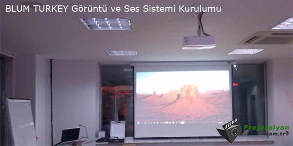 Blum Türkiye Toplantı Salonu Görüntü ve Ses Sistemi Kurulum Resmi
