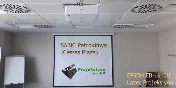 >sabic petrokimya lazer projeksiyon sistemi kurulumu