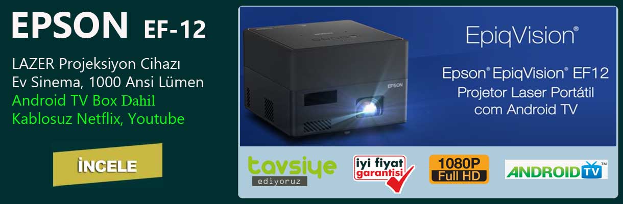 Epson EF-12 Projeksiyon Cihazı Banner