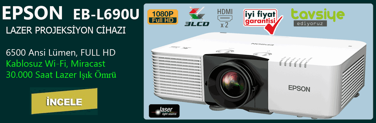 EPSON EB-L690U Lazer Projeksiyon