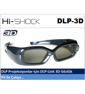 Hi-Shock DLP-Link 3D Projeksiyon Gözlüğü