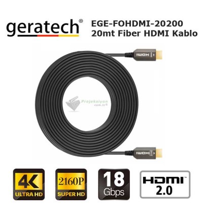 Geratech 4K Fiber HDMI Kablo 20MT