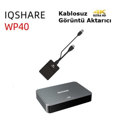 IQSHARE WP40 4K UHD Kablosuz Görüntü Aktarım Sistemi