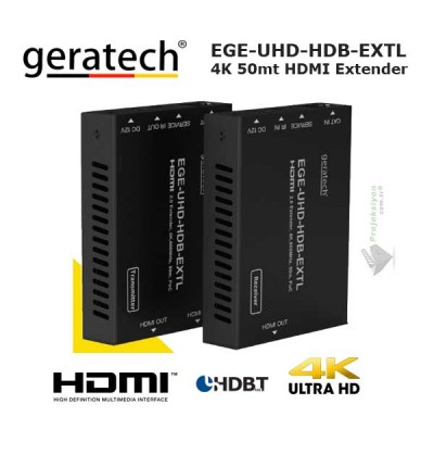 Geratech 4K Ultra HD HDBaseT HDMI Extender 50mt