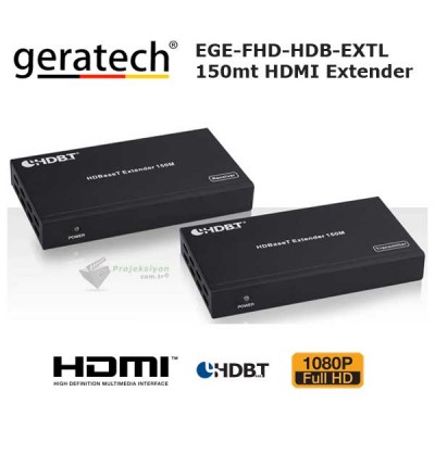 Geratech Full HD HDBaseT HDMI Extender 150mt