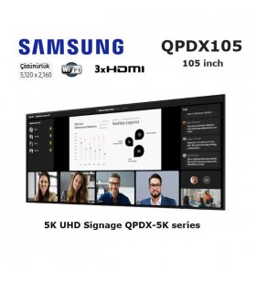 SAMSUNG QPDX105 5K UHD SIGNAGE PROFESYONEL EKRAN 105 inch