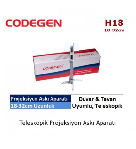 CODEGEN H18 Projeksiyon Tavan Askı Aparatı (18-32cm)