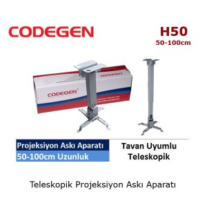 CODEGEN H50 Projeksiyon Tavan Askı Aparatı (50-100cm)