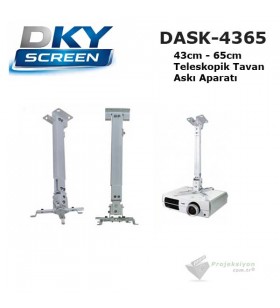 DKYSCREEN DASK-4365 Teleskopik Projeksiyon Tavan Askı Aparatı (43-65cm) DKYSCREEN DASK-4365 Teleskopik Projeksiyon Tavan Askı Aparatı (43-65cm)