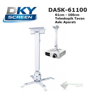 DKYSCREEN DASK-61100 Teleskopik Projeksiyon Tavan Askı Aparatı (61-100cm)