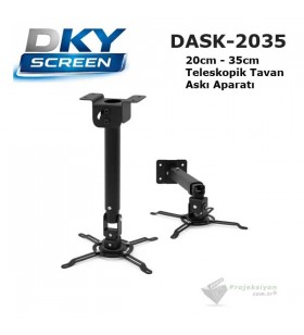 DKYSCREEN DASK-2035 Teleskopik Projeksiyon Tavan Askı Aparatı (20-35cm) DKYSCREEN DASK-2035 Teleskopik Projeksiyon Tavan Askı Aparatı (20-35cm)