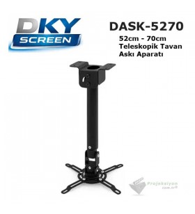 DKYSCREEN DASK-5270 Teleskopik Projeksiyon Tavan Askı Aparatı (52-70cm) DKYSCREEN DASK-5270 Teleskopik Projeksiyon Tavan Askı Aparatı (52-70cm)