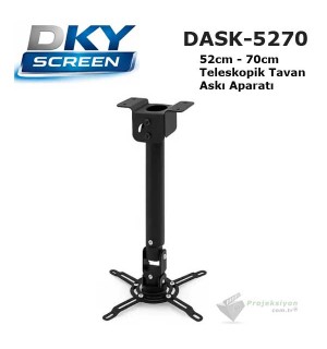 DKYSCREEN DASK-5270 Teleskopik Projeksiyon Tavan Askı Aparatı (52-70cm) DKYSCREEN DASK-5270 Teleskopik Projeksiyon Tavan Askı Aparatı (52-70cm)