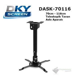 DKYSCREEN DASK-70116 Teleskopik Projeksiyon Tavan Askı Aparatı (70-116cm) DKYSCREEN DASK-70116 Teleskopik Projeksiyon Tavan Askı Aparatı (70-116cm)