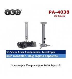 TEC PA-4038 Projeksiyon Askı Aparatı (38-58cm)