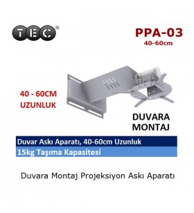 TEC PPA-03 Projeksiyon Duvar Askı Aparatı (40-60cm)