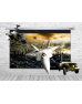 AXINO-EPS-180 MOTORLU 180x180cm PROJEKSİYON PERDESİ