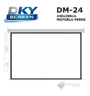 DKYSCREEN DM-24 Motorlu Projeksiyon Perdesi (240x200cm)