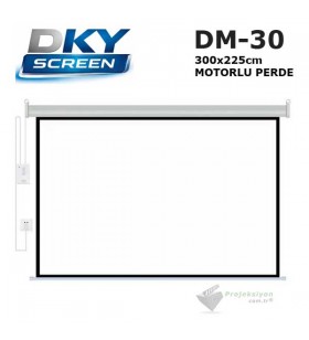 DKYSCREEN DM-30 Motorlu Projeksiyon Perdesi (300x225cm)