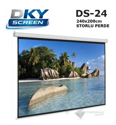 DKYSCREEN DS-24 Storlu Projeksiyon Perdesi (240x200cm)