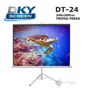 DKYSCREEN DT-24 Tripod Ayaklı Projeksiyon Perdesi (240x200cm)