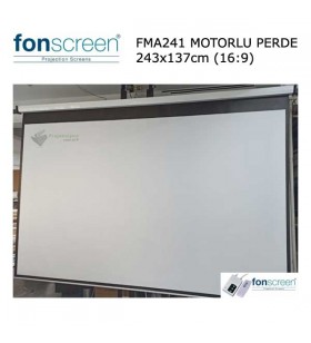 FONSCREEN FMA241 243x137cm Motorlu Projeksiyon Perdesi