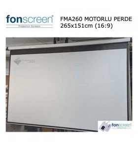 FONSCREEN FMA260 265x151cm Motorlu Projeksiyon Perdesi