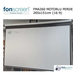 FONSCREEN FMA260 265x151cm Motorlu Projeksiyon Perdesi