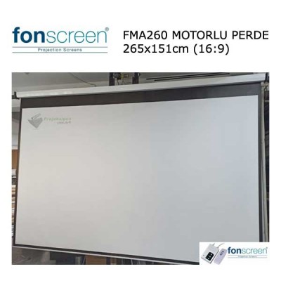 FONSCREEN FMA260 265x151cm Motorlu Projeksiyon Perdesi