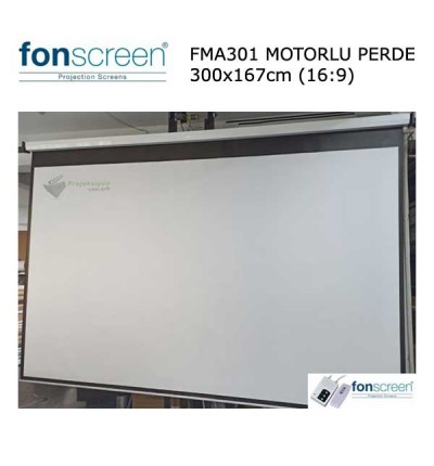 FONSCREEN FMA301 300x167cm Motorlu Projeksiyon Perdesi
