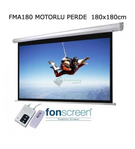 FONSCREEN FMA180 180x180cm Motorlu Projeksiyon Perdesi