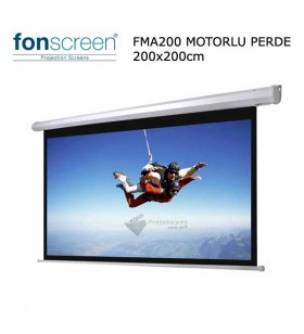 FONSCREEN FMA200 200x200cm Motorlu Projeksiyon Perdesi