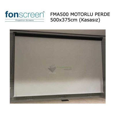 FONSCREEN FMA500 500x375cm Motorlu Projeksiyon Perdesi