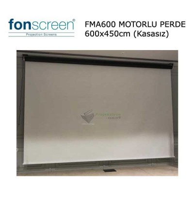 FONSCREEN FMA600 Motorlu 600x450cm Projeksiyon Perdesi