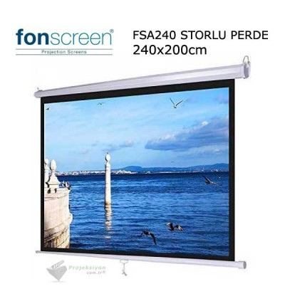 FONSCREEN FSA240 Storlu 240x200cm Proejeksiyon Perdesi