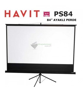 HAVIT PS84 Tripod Ayaklı Projeksiyon Perdesi 84 inch