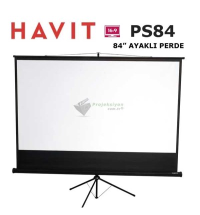 HAVIT PS84 Tripod Ayaklı Projeksiyon Perdesi 84 inch