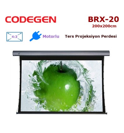 CODEGEN BRX-20 Motorlu Ters Projeksiyon Perdesi (200x200cm) 