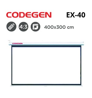 CODEGEN EX-40 Motorlu Projeksiyon Perdesi (400x300cm) 