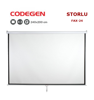 CODEGEN FAX-24 Storlu Projeksiyon Perdesi (240x200cm)