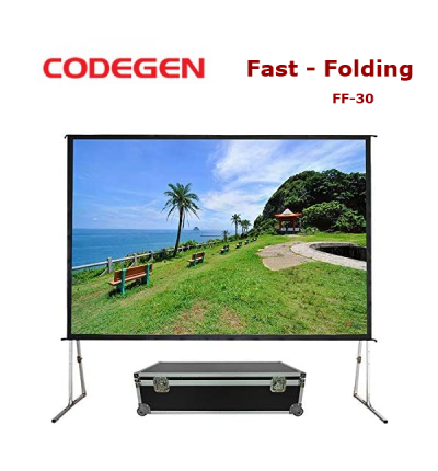 CODEGEN FF-30 Fast Folding Projeksiyon Perdesi 300x225cm