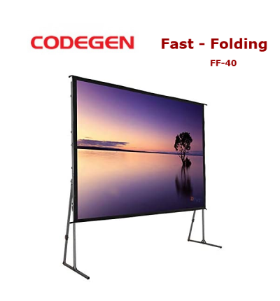 CODEGEN FF-40 Fast Folding Projeksiyon Perdesi 400x300cm