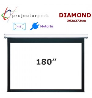 PROJECTORPARK Diamond Motorlu Projeksiyon Perdesi (362x272cm) 