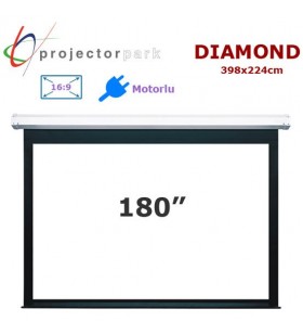 PROJECTORPARK Diamond Motorlu Projeksiyon Perdesi (398x224cm) 