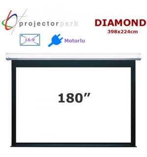 PROJECTORPARK Diamond Motorlu Projeksiyon Perdesi (398x224cm) 