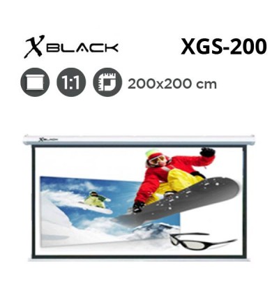 XBLACK XGS-200 Storlu Projeksiyon Perdesi (200x200cm) 