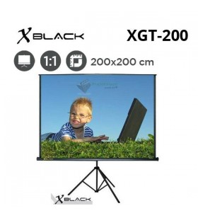 XBLACK XGT-200 Tripod Projeksiyon Perdesi (200x200cm) 