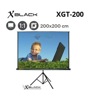 XBLACK XGT-200 Tripod Projeksiyon Perdesi (200x200cm) 