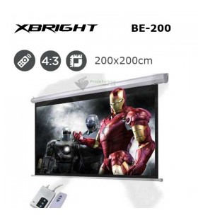 XBRIGHT BE-200 Motorlu Projeksiyon Perdesi (200x200cm) 