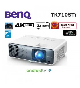 BenQ TK710STi 4K Kısa Mesafe Ev Sinema Lazer Projeksiyon Cihazı BenQ TK710STi 4K Kısa Mesafe Ev Sinema Lazer Projeksiyon Cihazı